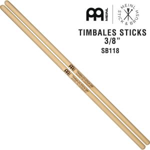 MEINL Stick & Brush ティンバレススティック アメリカンヒッコリー 3/8" SB118〔マイネル ラテン音楽 打楽器 パーカッション Timbales〕｜サクラ楽器 Yahoo!ショッピング店