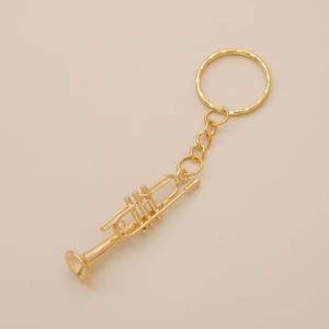 ミニチュア楽器 キーホルダー アルトサックス 全長約6cm SUNRISE SOUND