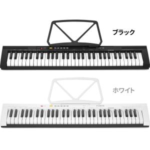 キーボード ピアノ 61鍵盤 超軽量スリム設計...の詳細画像1