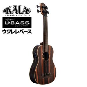 KALA ウクレレ ベース STRIPED EBONY U-BASS UBASS-EBY-FS20_06 ギグバッグ付属［カラ エレキ エボニー ウクレレ ユーベース］｜sakuragakki