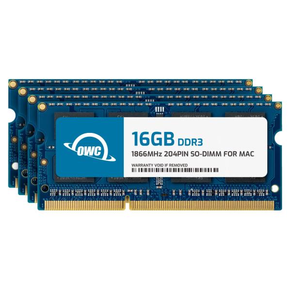 OWC 64GB (4 x 16GB) 1866MHz DDR3 SO DIMM PC3 14900...