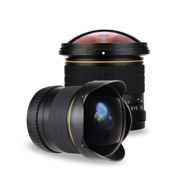 JINTU 8mm F/3.0 手動魚眼レンズ Nikon SLRカメラ用 D3500 D3400 ...