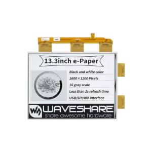 waveshare 13.3inch E Paper E Ink Raw Display Compatible with Ras 並行輸入品