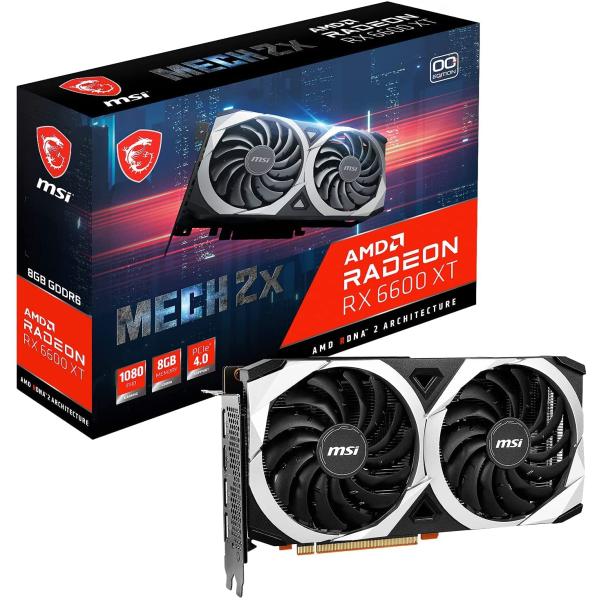 MSI Radeon RX 6600 XT MECH 2X 8G OC グラフィックスボード VD7...