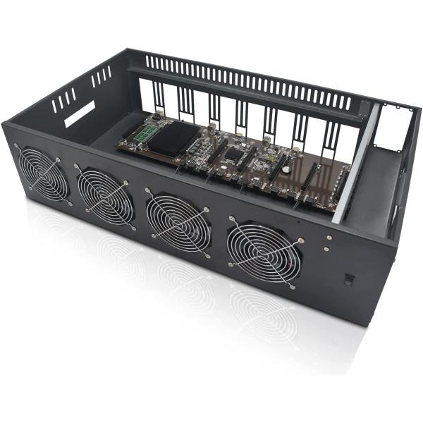 8 GPU ETH イーサリアム 最高効率マイニングリグ マイニングマシンシステム&amp;プラットフォーム...