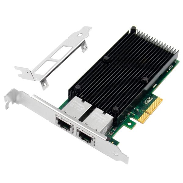 XZSNET 10G ネットワークカード Intel X550チップ付き 10GB PCI-E NI...