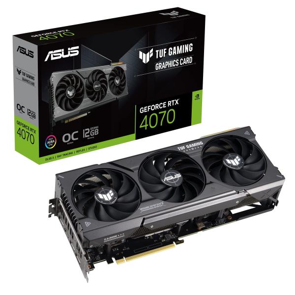 ASUS TUF Gaming NVIDIA GeForce RTX  4070 OCエディション ...