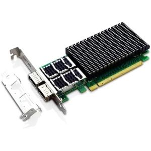 XWYWX 10Gb PCIe X8 NIC コンバージド ネットワークカード RJ45ポート Intel X550-AT1チップイーサネットLANネットワークアダプター付き Windows Server/Linu