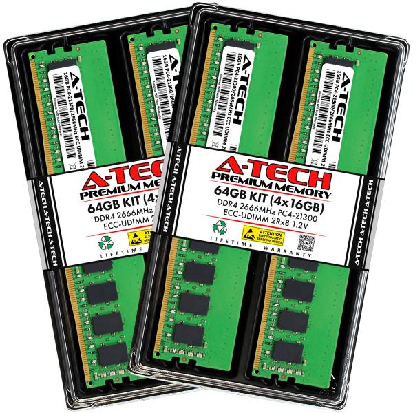 A-Tech 64GB キット (4x16GB) RAM Supermicro SuperServe...