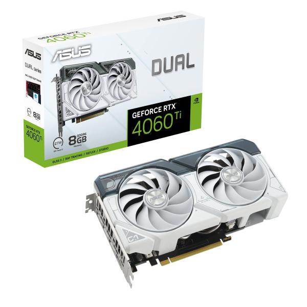 ASUS Dual GeForce RTX〓 4060 Ti White Edition 8GB G...