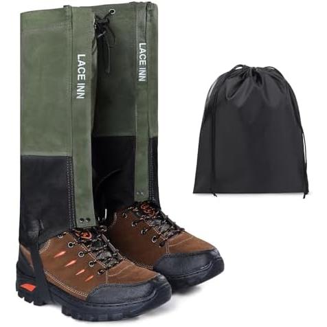 LACE INN Leg Gaiters for Hiking Boots 900D Waterpr...