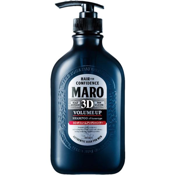 MARO(マーロ) 3D ボリュームアップ シャンプー EX メンズ 超濃密泡 ディフェンスカルプ ...