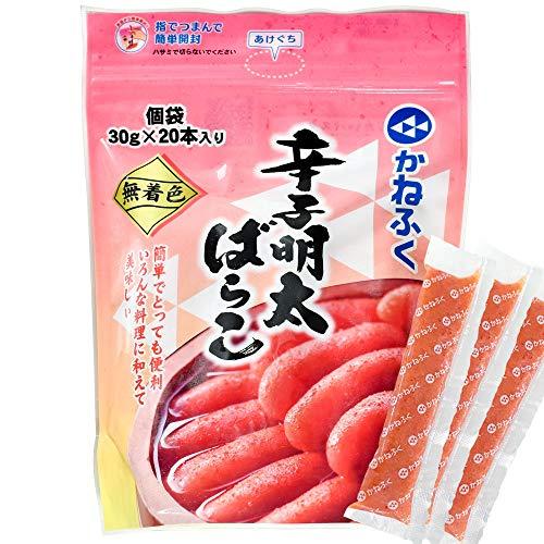 かねふく 無着色 辛子明太ばらこ 30g×20本冷凍