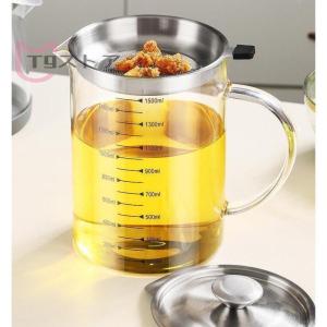 オイルポット 耐熱ガラス 油こし器 油こし イル残留物をろ過