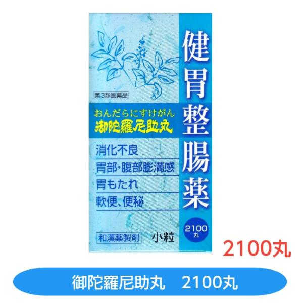 【第3類医薬品】おんだらにすけがん　御陀羅尼丸　2100丸　消化不良　胃部・腹部膨満感　胃もたれ　軟...