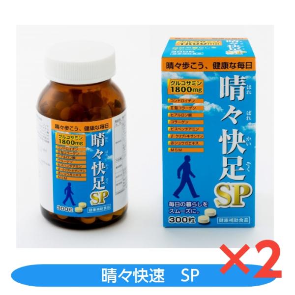 晴々快足SP 　富山　廣貫堂　置き薬　300粒　コンドロイチン　II型コラーゲン　ヒアルロン酸　コラ...