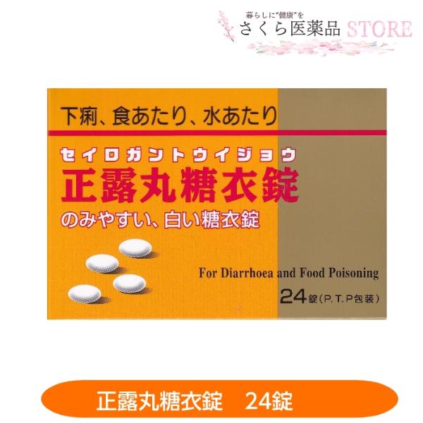 のみやすい白い糖衣錠 正露丸糖衣錠 24錠【第2類医薬品】 ニッシン正露丸糖衣錠