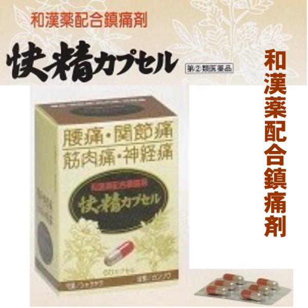 腰痛　関節痛　筋肉痛　神経痛　快精カプセル　和漢薬配合鎮痛剤　60カプセル