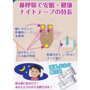 口・のどの乾燥防ぐ 鼻呼吸テープ ナイトテープ...の詳細画像3