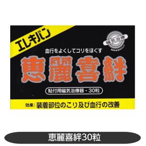 エレキバン 30粒 恵麗喜絆 磁気治療 血行改善 部位のこり　