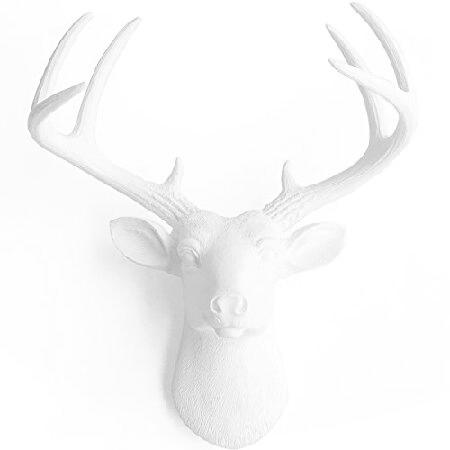 Wall Charmers 鹿の頭部 フェイク剥製 壁飾り 装飾アート 金属色 樹脂製 ミニサイズ ...