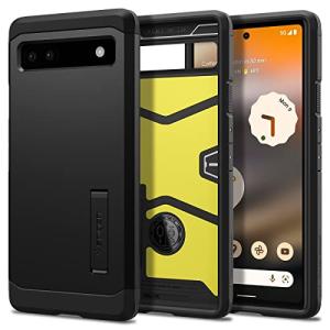 Spigen Pixel6a ケース 耐衝撃 スタンド付き 米軍MIL規格取得