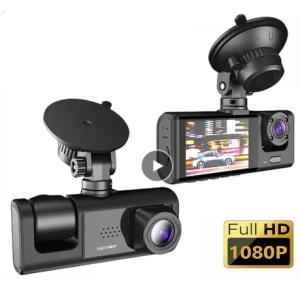 ドライブレコーダー 2インチ 液晶画面 3レンズHDビデオ録画 170度角度赤外線ナイトビジョン Gセンサー内蔵 車用