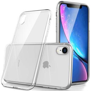 Punming iPhone XR ケース クリア 薄型 日本旭硝子製 9H強化ガラス ワイヤレス充電対応