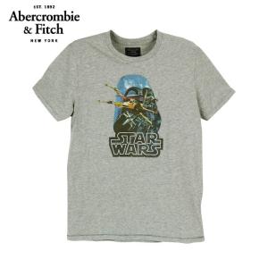 50%OFF アバクロンビー＆フィッチ　Abercrombie &amp; Fitch S M size クリックポストで送料無料 半袖Tシャツ STAR WARS スターウォーズ グレー 正規品