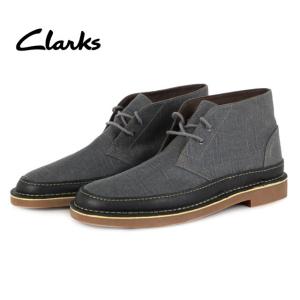 70%OFF Clarks クラークス Bushacre Rand 261 06375　チャッカブーツ  grey 　US10.5(28.5cm) 正規品｜sakuramoon