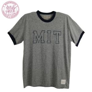 50%OFF マサチューセッツ工科大学　MIT M size メール便で送料無料 半袖シャツ S/S Shirt RETRO BRAND グレー 正規品｜sakuramoon