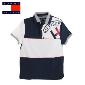 50%OFF トミーヒルフィガー TOMMY HILFIGER S size クリックポストで送料無料 ポロシャツ Polo-Shirt  ホワイト＆ネイビー 正規品｜sakuramoon