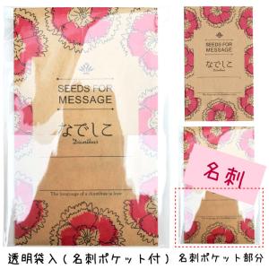 名刺ポケット付 花の種プチギフト 母の日 ホワ...の詳細画像1