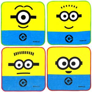 ミニオンズ顔柄ミニタオル ミニ タオル ハンド...の詳細画像2