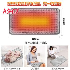 ホットマット 電気ホットカーペット ミニ 洗え...の詳細画像1
