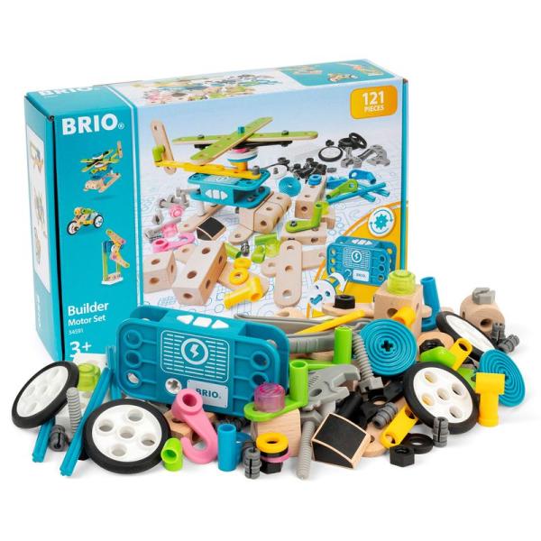 BRIO ( ブリオ ) ビルダー モーターセット 全121ピース 対象年齢 3歳~ ( 組み立て ...
