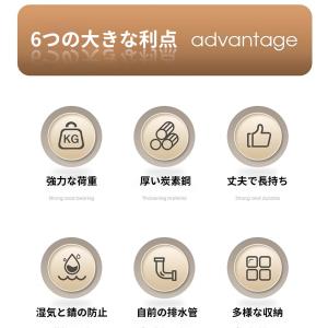 食器棚 収納棚 キッチンラックキッチン収納 調...の詳細画像3