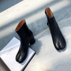 人気 レディース 高級感 履きやすい足袋ブーツ ショートブーツ