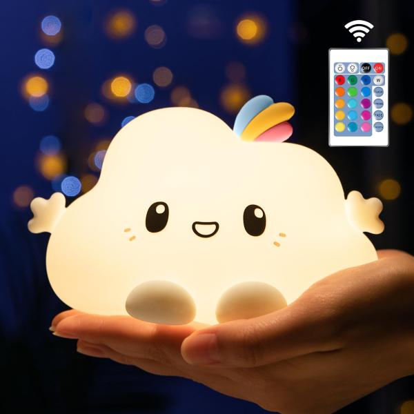 ナイトライト 授乳ライト ベッドサイドランプ 多色調光のランプ 間接照明 おしゃれ 常夜灯 USB充...