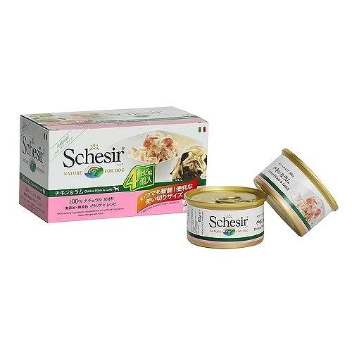 Schesir　シシア　チキンフィレ＆ラム　85g×4個パック(ドッグフード)【正規品】