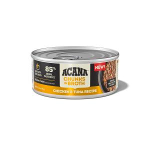 アカナ チャンクインブロス チキン＆ツナレシピ　アダルトキャット　155g【キャットフード】【成猫用】【猫缶】【正規品】