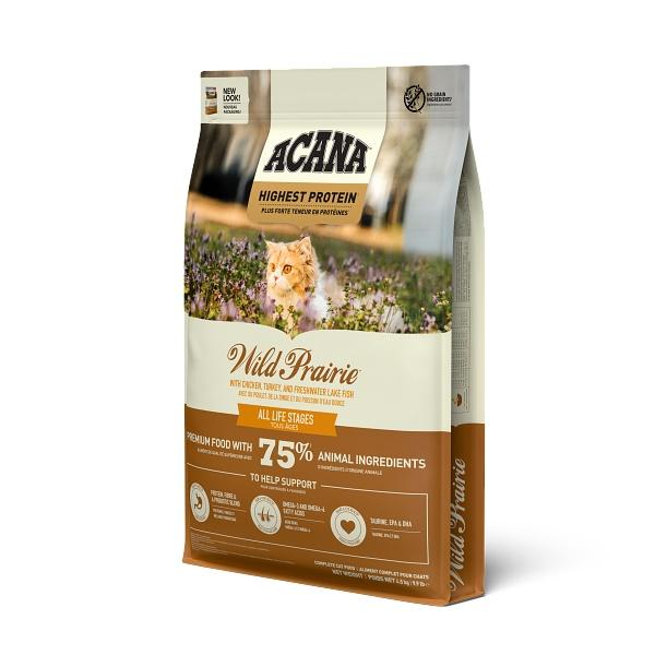 【アウトレット　賞味期限印字不良】アカナ　ワイルドプレイリーキャット（全猫種用）4.5kg正規品