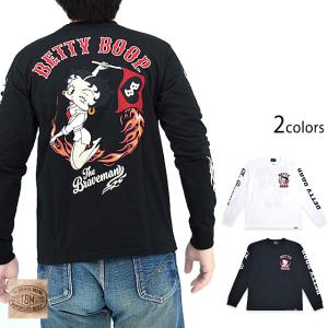 BR×BETTYコラボ 起毛プレーティング C/N長袖Tシャツ The BRAVE-MAN BBB
