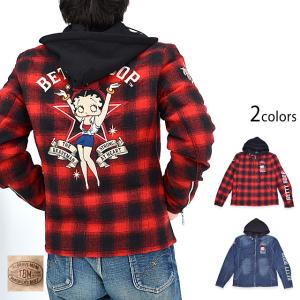 BR×BETTYコラボ スカジャン The BRAVE-MAN BBB-2235 ブレイブマン 刺繍