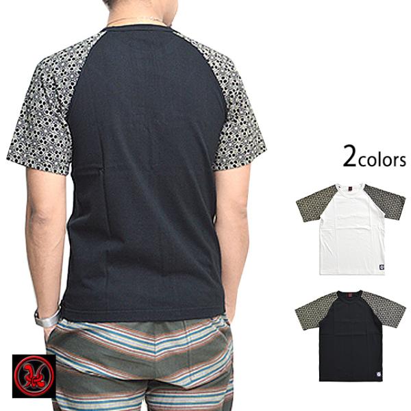 卍小紋ラグラン半袖Tシャツ クロップドヘッズ 和柄 和風 CROPPED HEADS 家紋爆買