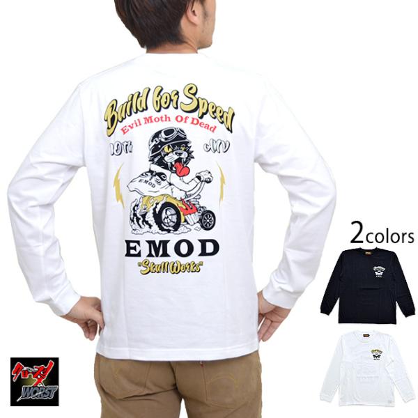 EMODキャットボーイ長袖Tシャツ クローズ×ワーストコレクション SCW-1146 CROWS ス...