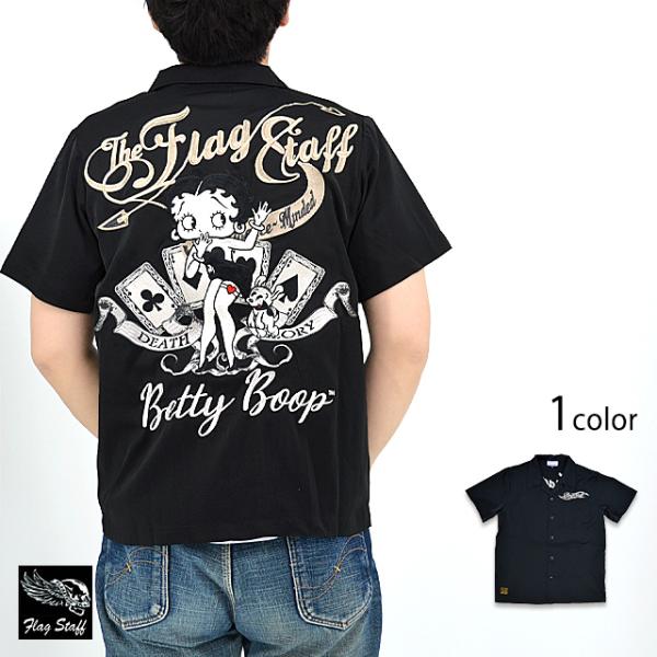 Betty Boop×Flag Staff 半袖刺繍シャツ Flagstaff 432023 フラッ...