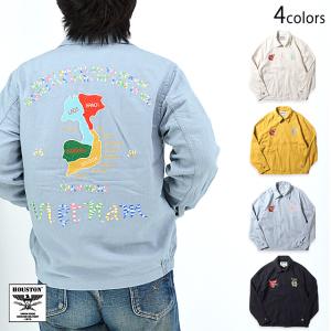 コーデュロイ刺繍ジャケット「TIGER」 HOUSTON 51450 ヒューストン 和