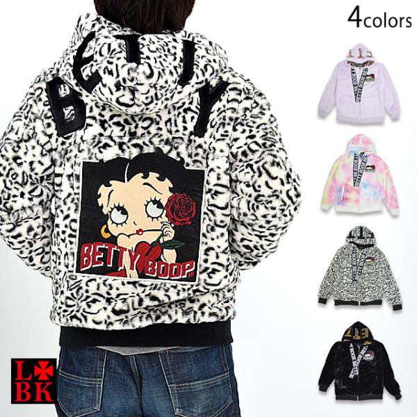 Rose Betty フェイクファーパーカー ロウブロウナックル 592869 ベティーちゃん 刺繍...