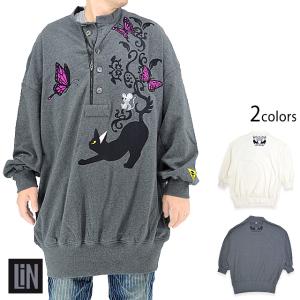 どろぼ猫スカジャン LIN AL-75601 ラミ&アール スーベニアジャケット